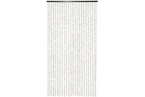 CHZIMADE 27 Strands Wooden Beaded Door Curtain 90x175CM Bead Curtain for Doorway Handmade Hanging Door Fly Screen Curtain