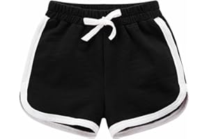 YAQUEKOU Shorts Girls Boys Short Sports Shorts Cotton Shorts for Children Short Trousers Teenager Girls Cycling Shorts Summer Gym 2-15 Years