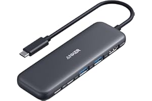 Anker USB C Hub, 5-in-1 USBC to HDMI Splitter with 4K Display, 1 x Powered USB-C 5Gbps & 2×Powered USB-A 3.0 5Gbps Data Ports for MacBook Pro, MacBook Air, Dell and More