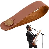Blocs De Verrouillage Sangle Guitare - 4PCS Caoutchouc Noir, Universels