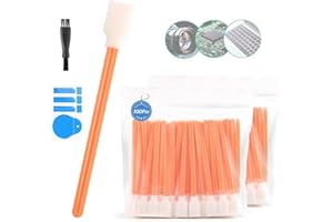 RONGZY 100PCS Pulizia Tamponi Schiuma per Stampante a Getto d'Inchiostro di Pulizia, Apparecchiature Ottiche di Pulizia, Tamponi Schiuma Pulizia Della Polvere