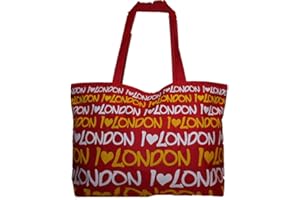 London Boutique Large Novelty Fashion Beach Travel Weekend Shopping Handbag