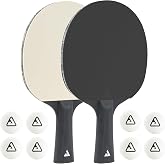 Joola Table Tennis Bat Set Consisting of 2 Table Tennis Bats + 8 Table Tennis Balls - Ideal for Families, Beginners and Profe