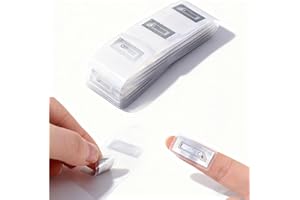 BETTERJONNY 50 PCS NFC Tags Sticker, Original NTAG213 Chip NFC Stickers Adhesive Labels Clear RFID Tags Rewritable 144 Bytes Memory Work with All NFC-Enabled Smartphones and Devices
