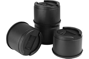 Kinsinder 4 Pack Adjustable Furniture Risers, Heavy Duty Stackable Bed Risers with Rubber Pads Lift Height Space Table Chair Sofa Riser Up to 2000kg