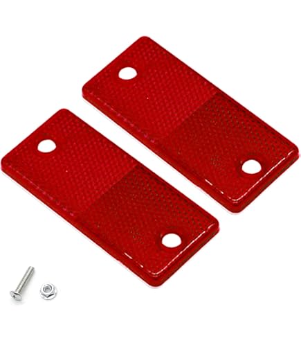 HELLA Reflector Rojo Trasero Homologado: Seguridad Y Visibilidad Para Tu Remolque O Vehículo - Montaje Exterior Resistente