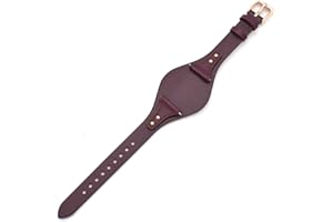 THEAGE 18mm Spring Bar Genuine Leather Watch Strap Replacement for Fossil ES4286 ES4114 ES4113 ES3838 ES3748 ES3625 ES3616 ES3615