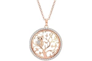 Ouran naszyjnik z wisiorkiem z motywem drzewa życia dla kobiet, srebrny/złoty naszyjnik z wisiorkiem przyjaźni dla dziewcząt