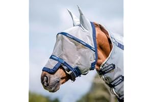 Horseware Amigo, maschera anti mosche per cavalli, silver