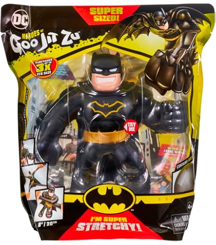 Figura De Acción Batman De Goo Jit Zu – Se Estira Hasta 3 Veces Su Tamaño – Relleno De Goo único – Coleccionable De DC