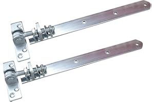 2 x SOTOOLS Gartentorband M16 verstellbar 440-470 mm Stahl verzinkt Torband Scharnier Ladenband