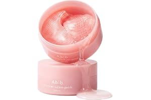 Abib Koreanska Pdrn Retinal Eye Patch Glow Jelly-lappar för puffiga ögon och öron, skrynkelfri, med kollagen, koffein och niacinamid (60 plåster)