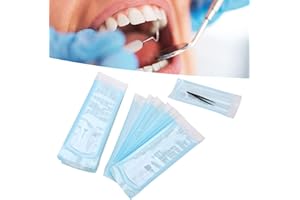 DEROR 200 Stück/Karton 90 x 260 mm selbstklebender Zahnbeutel Einweg-Aufbewahrungsbeutel für Zahn-Tattoo-Werkzeuge