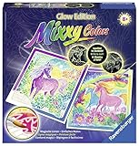 Ravensburger Mixxy Colors 29431 - Traumhafte Einhorner Glow, Malset - 