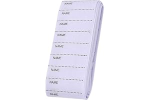 AMYXIYUAN 200Pcs School Name Label Tapes Sew in Name Tapes Tags Woven Clothing Name Labels for School Children Care Homes Day Care Nursery