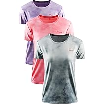3-5 Pack Vrouwen Lange Mouw Shirts Workout V-hals Lichtgewicht Sneldrogende Zon Losse Fit T-shirts Atletische Running Tee Tops, 5 Pack Zwart, blauw, grijs, roze, groen, XXL