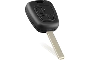 GROVL Key Matrix 2 Button Car Key Fob Cover Replacement Compatible with Toyota Aygo 2005-2014 Key Cover with Blank Blade Remote Key Case Shell Car Accessories