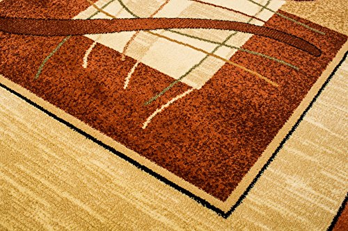 TEPPICH KLASSISCH SEHR BUNT wunderschöne Muster PERFEKT INS WOHNZIMMER in BRAUN (70 cm x 140 cm) - 3