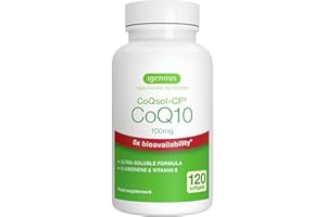 IGENNUS HEALTHCARE NUTRITION COENZYME Q10-120 Gélules, Ubiquinone à Haute Absorption, Enrichie en Vitamine E & D-Limonène, 5x plus Biodisponible, CoQ10, Formule ultra-soluble CoQsol-CF, Clean Label, 1-par-jour - par Igennus