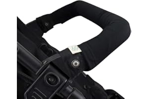 JYOKO KIDS Abdeckung Deckt Griff für Kinderwagen (Black Series, Zwillinge)