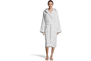 Bassetti Morbido Accappatoio 360 gr con Cappuccio 100% Cotone Uomo Donna Spugna Taglie Forti - ITALY Designed - Collezione VIVIAN