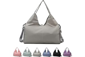 RUYI Damska torba sportowa do jogi, duża torba podróżna z kieszenią na buty i wieloma kieszeniami, wodoszczelna torba na maty do jogi, lekka torba weekendowa na siłownię, torba treningowa do uprawiania
