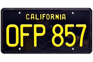 CELEBRITY MACHINES Herbie The Love Bug | OFP 857 | Metal Stamped License Plate