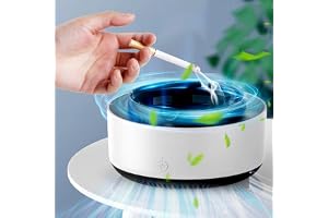 2 in 1 Multifunctional Ashless Air Purifier with Filter Ashtray, Best for Family Car or Office