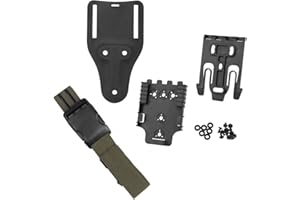 SHANYINGQUAN Kit di bloccaggio rapido tattico, cintura Loop QLS 22 19 base adattatore fibbia a sgancio rapido cintura gamba goccia pistola fondina Paddle Adpater