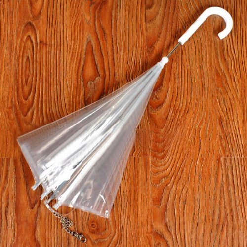Preisvergleich Produktbild Dersoning Transparent Regenschirm Regenschirm für Haustiere (weiß)