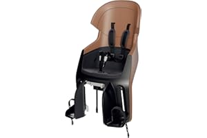 Seggiolino Posteriore Bicicletta Bambini Reclinabile Al Telaio e Portapacchi Bobike EXCLUSIVE EVOLVE MAXI doppia parete, sospensione integrata, poggiatesta regolabile e cintura a 5 punti, fino a 22 kg