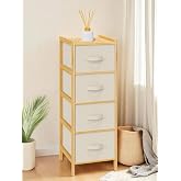 Digithome Bambu 4 &Ccedil;ekmeceli Dolap Organizer &Ccedil;ok Ama&ccedil;lı D&uuml;zenleyici Şifonyer DB-0014