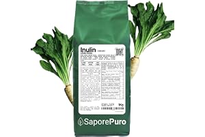 SaporePuro INULIN pulver 1000 gr - lång kedja - Prebiotisk växtfiber från cikoriarötter