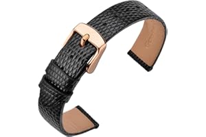 ANNEFIT Correa Reloj 10mm 12mm 13mm 14mm 15mm 16mm 18mm 20mm Mujer, Correas Repuesto de Suave Cuero de Becerro