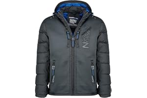 Geographical Norway Beachwood Men - Abrigo Para Hombre Resistente Viento - Chaqueta Acolchada Calor - Jacket Forro Impermeable Exterior