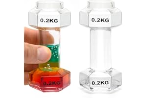 CKB LTD Vasos de chupito con mancuernas – Paquete de 2 vasos de chupito con temática de gimnasio para vodka, licores y tequila – Divertido regalo de fitness para hombres, amantes del gimnasio y noches