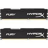 HyperX HX318C10FBK2/16 Fury Schwarz Arbeitsspeicher, DDR3, 16GB (Kit 2X 8GB), 1866MHz, CL10, DIMM
