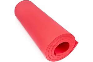 Rot EVA Foam Cosplay, Do²ping EVA Schaumstoff 10mm, 35.5x99cm mit hoher Dichte 86kg/m3 für Carft Kostüm DIY Projekt (10mm Rot)