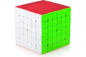 TOYESS Speed Puzzle Cube 6x6 Stickerless, Smooth Magic Cube 6x6x6, 3D Puzzle Toy Gift Christmas Stocking Fillers for Kids & Adults & Boys