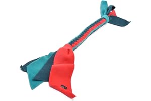DogDirect London, DOG TUG TOY Tugger Tug Chase Rope SMALL: 45cm/17in, LARGE: 75cm/29in, Soft plaited Flexible FLEECE DOG TOYS Ideal FOR TRAINING, PUPPY PLAY, HAND MADE (Large, Ocean) KAL5