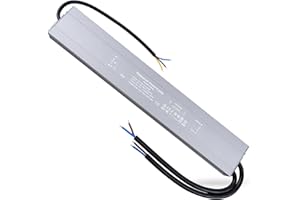 REYLAX Transformador LED 12V 300W 25A, IP67 Impermeable Exterior Driver Para LED, Transformador 220V a 12V, Fuente de Alimentacion LED Voltaje Constante CA a CC, Controlador Alimentación de Tira LED