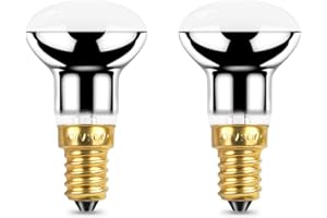 ERKOON R39 E14 30W Lava Lamp Reflector Bulbs 220V-240V, Dimmable 2700K R39 SES Spot Reflector Bulbs, SES Small Edison Screw Cap Warm White for Living Rooms, Bedrooms, Kitchens (2)