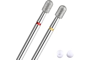 ACYCOIN2A ㅤ Acycoin2A 2pcs Round Tapered Cuticle Clean Nail Drill Bit (II)