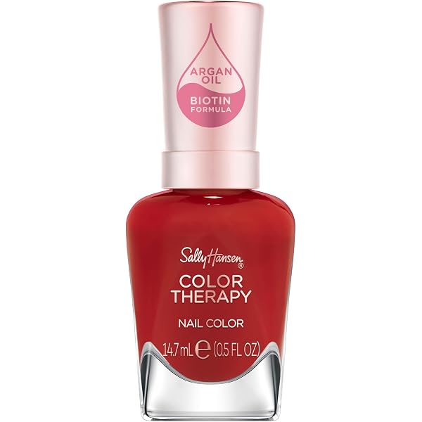 Sally Hansen Color Therapy Nagellack - Farbe 420 Good As Blue, 14,7 Ml, Mit Arganöl Für Glanz & Pflege, Bis Zu 10 Tage Halt