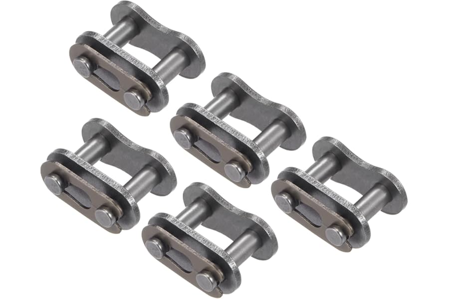 Kozelo 5Pcs 08B Roller Chain Connecting Links - [1/2" Pitch Length] Chain Connector Link for Home and Industrial Machinery Use, Carbon Steel