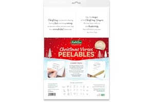 Katy Sue Christmas Verses Peelables Stickers for Christmas Card Making. 48 Peelable Verses, Peel Offs & Sentiments for Card Making Supplies from Katy Sue Designs. Stickers 99 x 93 MMS or 4 x 3.7 inch