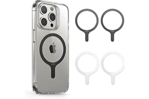 ESR MagSafe naklejki z pierścieniem, 4 sztuki, metalowe pierścienie magnetyczne do etui na telefon komórkowy, uniwersalne do iPhone Air/17/16/15/14/13/12/11/X, Google Pixel 10