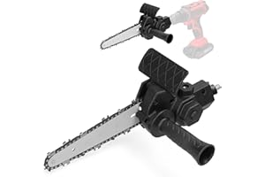 KKnoon 6 Inch Electric Drill Modified to Electric Chainsaw Tool Attachment Electric Chainsaws Accessory Practical Modification Tool Set Woodworking Cutting Tool