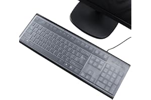 SIMSKY Tastaturschutz Ultra Dünn, wasserdichte Silikon Desktop Computer Tastatur Abdeckung, Universeller Tastaturschutz für Desktop Computer, Ultradünne Schutzhülle, Wasserdicht und Staubdicht