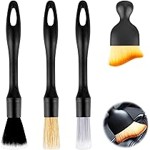 Set 2 Pennelli Detailing Auto - Spazzole Morbide Per Pulizia Interni, Cruscotto, Motore E Cerchi - Foto 12